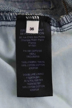 Jean droit Isabel Marant Étoile Bleu en Coton