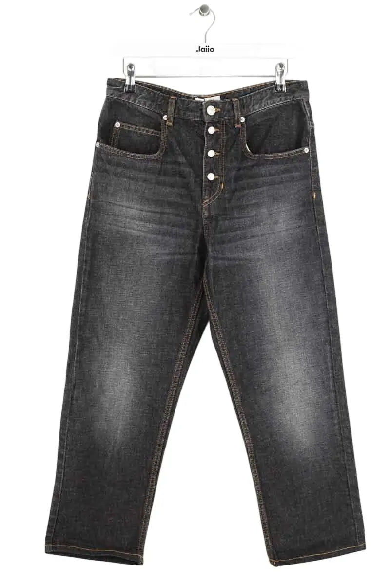 Jean droit Isabel Marant Étoile Marine en Coton, taille M - Seconde Main