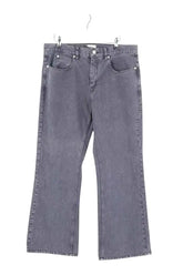 Jean droit Isabel Marant Gris en Coton, taille L - Seconde Main