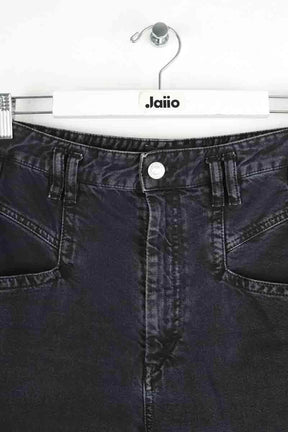 Jean droit Isabel Marant Noir en Coton