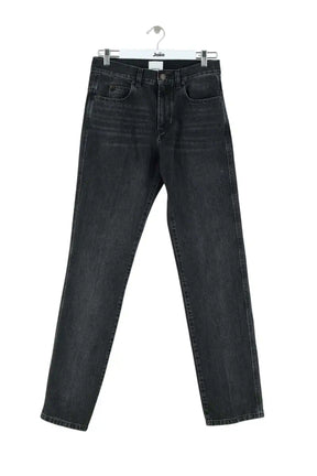 Jean droit Isabel Marant Noir en Coton, taille S - Seconde Main
