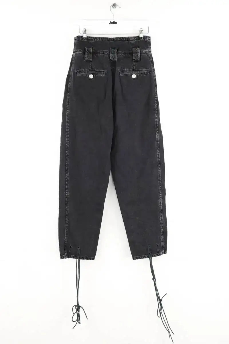 Jean droit Isabel Marant Nubaia Trousers Noir en Coton
