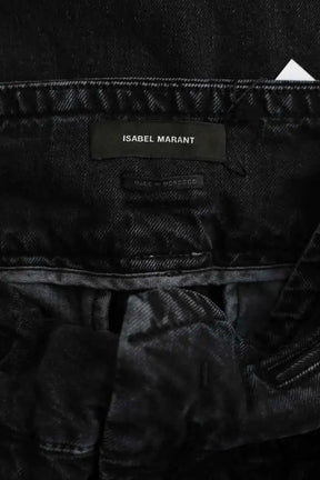 Jean droit Isabel Marant Nubaia Trousers Noir en Coton