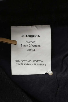 Jean droit Jeanerica 2 weeks Noir en Coton