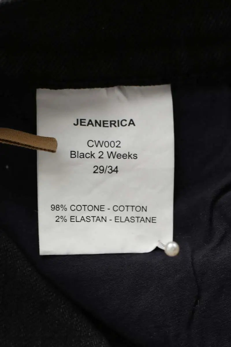 Jean droit Jeanerica 2 weeks Noir en Coton