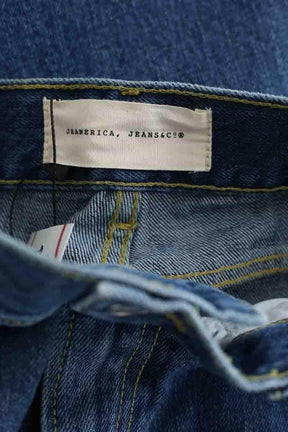 Jean droit Jeanerica Tom mid blue wash Bleu en Coton