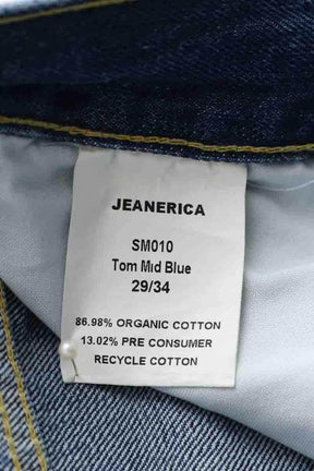 Jean droit Jeanerica Tom mid blue wash Bleu en Coton