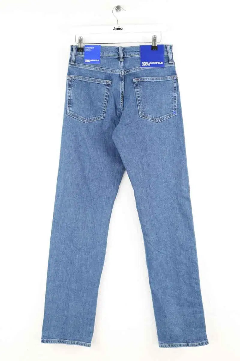 Jean droit Karl Lagerfeld Bleu en Coton - élasthanne