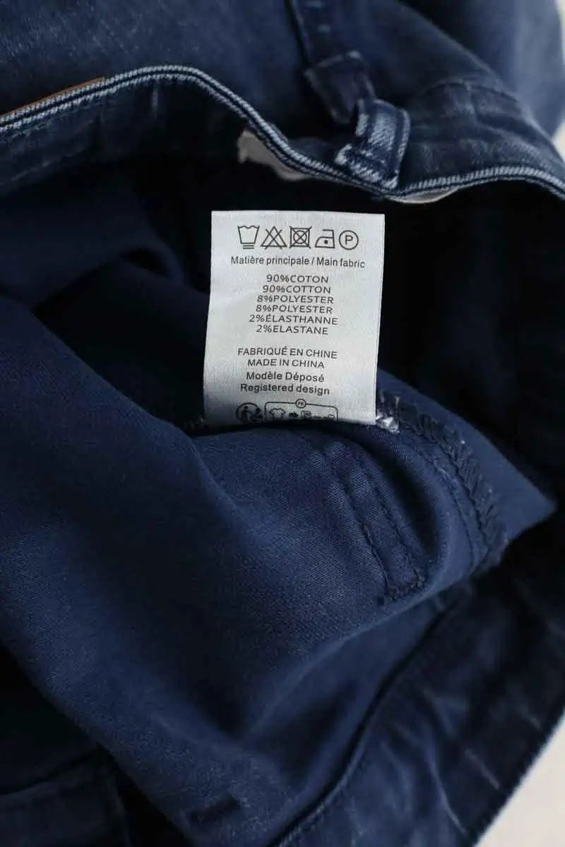 Jean droit La Petite Étoile Bleu en Coton