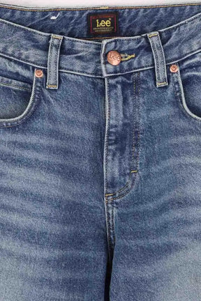 Jean droit Lee Bleu en Coton