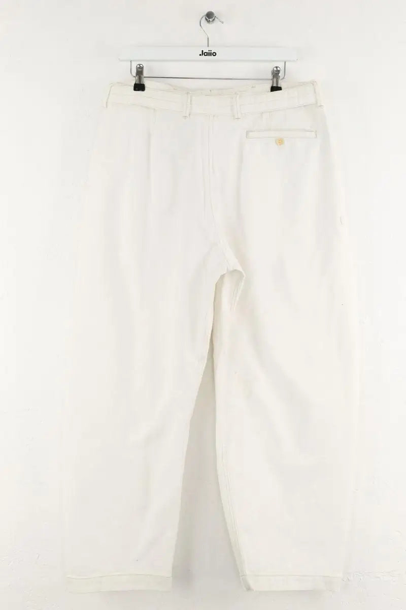 Jean droit Lemaire Blanc en Coton