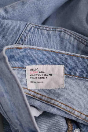 Jean droit Leon & Harper Bleu en Coton