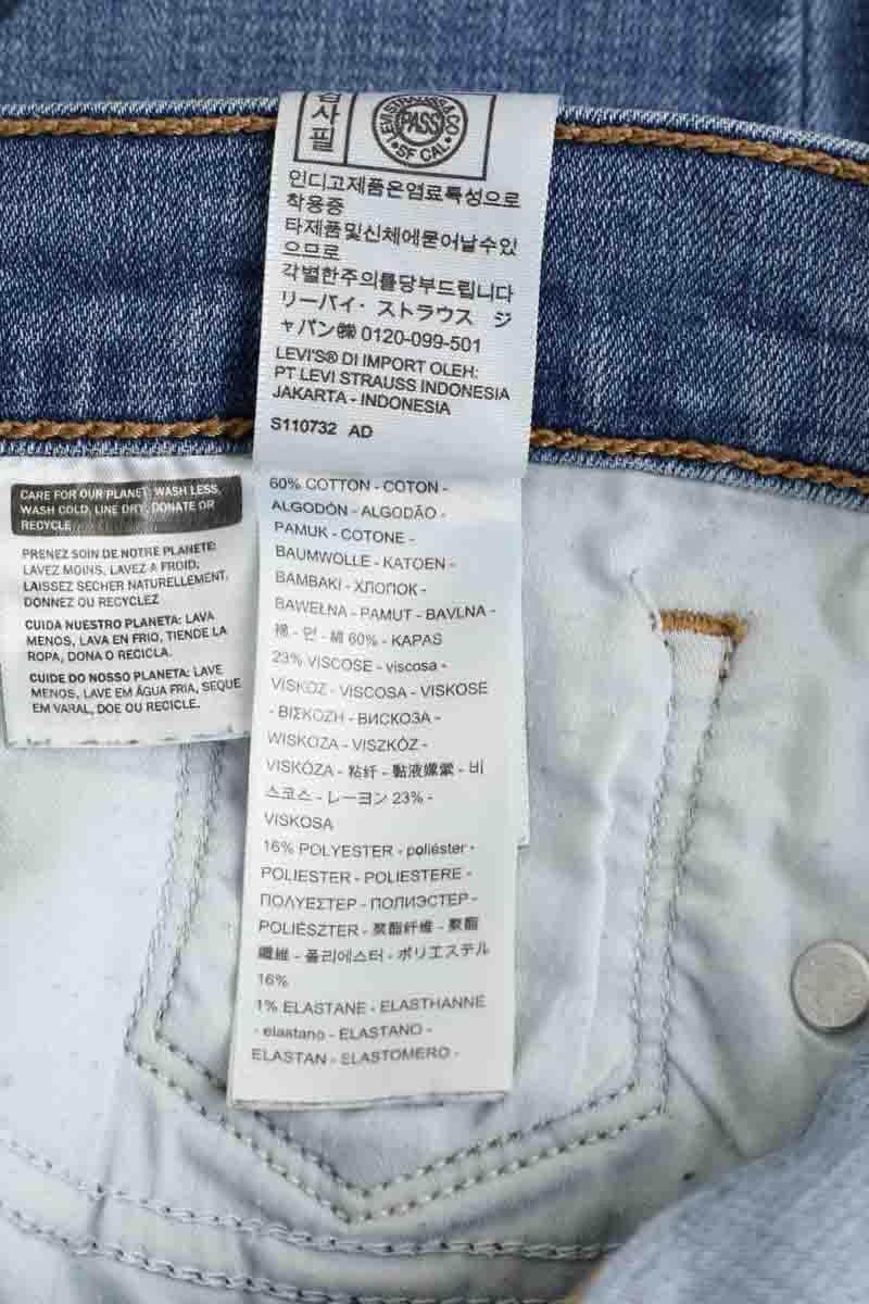 Jean droit Levi's 314 Shaping straight Bleu en Coton
