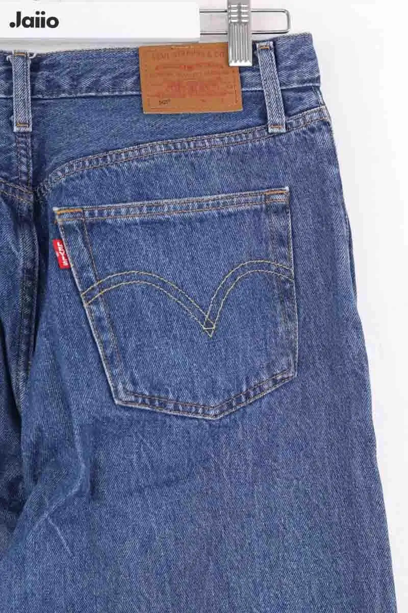 Jean droit Levi's 501 Bleu en Coton
