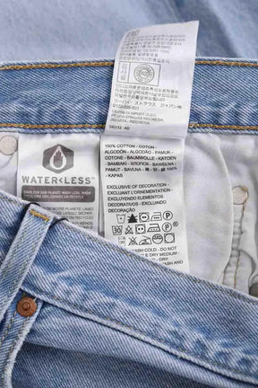 Jean droit Levi's 501 Bleu en Coton