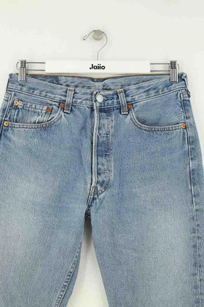 Jean droit Levi's 501 Bleu en Coton