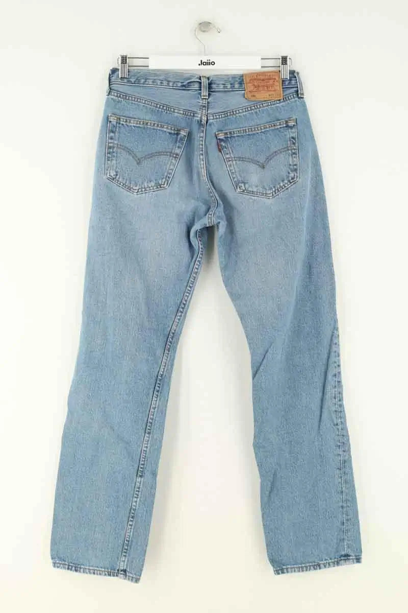 Jean droit Levi's 501 Bleu en Coton