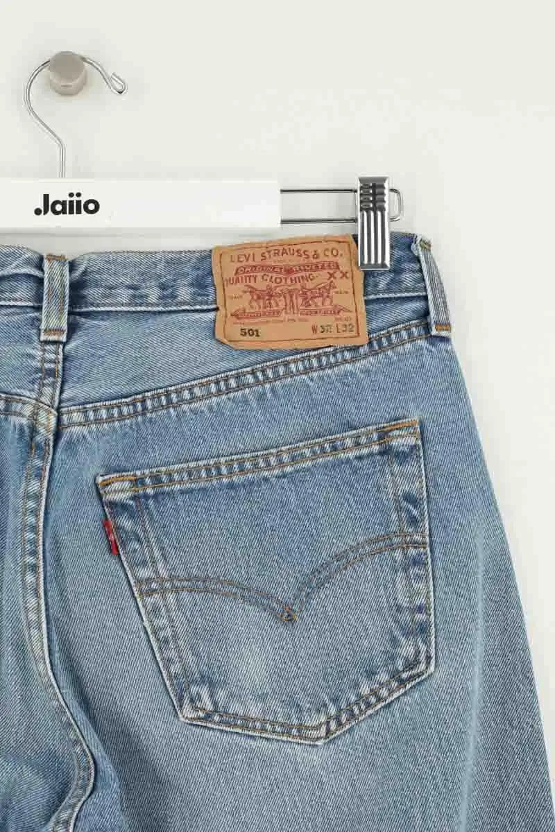 Jean droit Levi's 501 Bleu en Coton