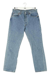 Jean droit Levi's 501 Bleu en Coton, taille M - Seconde Main