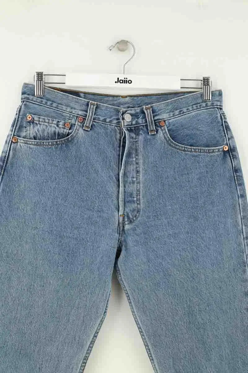 Jean droit Levi's 501 Bleu en Coton