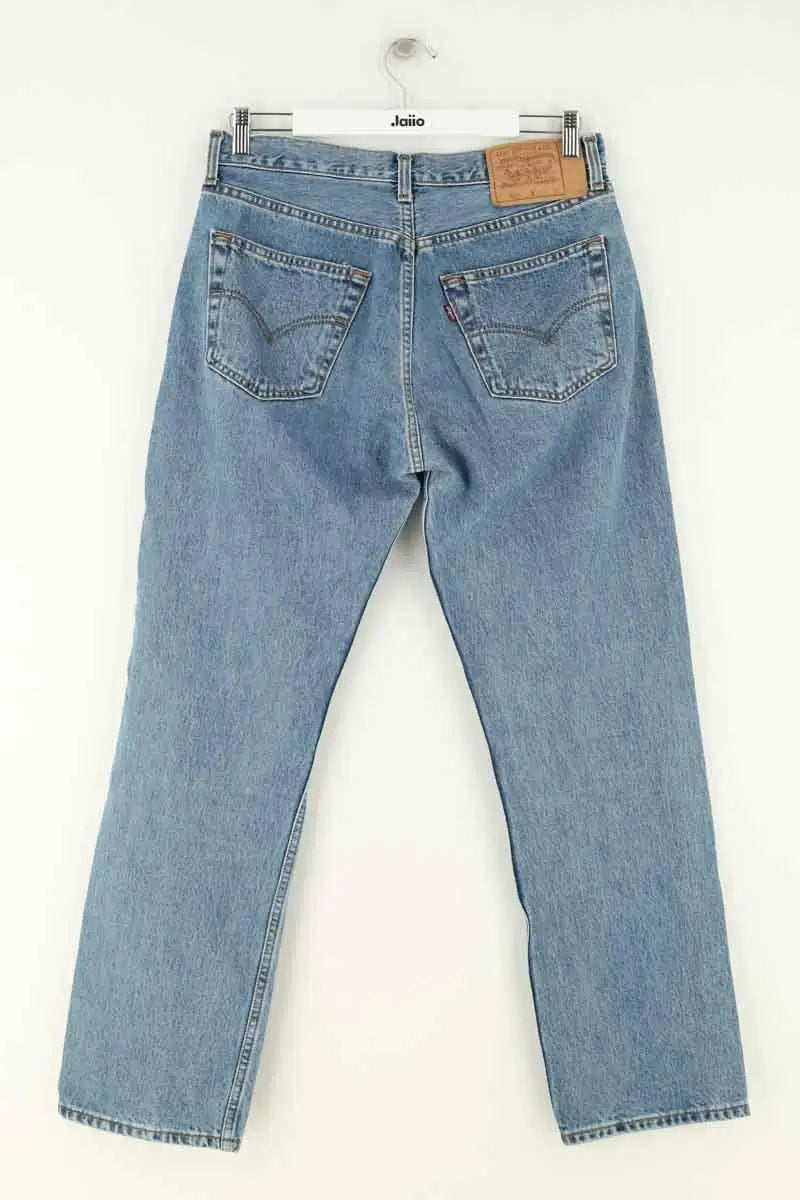 Jean droit Levi's 501 Bleu en Coton