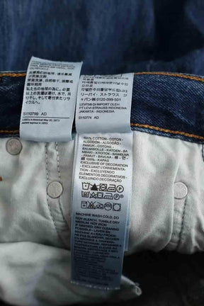 Jean droit Levi's 501 Bleu en Coton