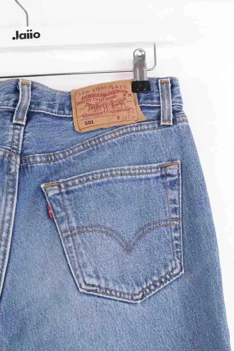 Jean droit Levi's 501 Bleu en Coton