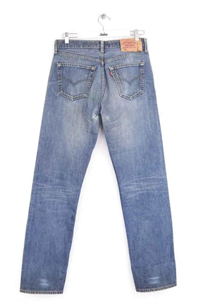 Jean droit Levi's 501 Bleu en Coton