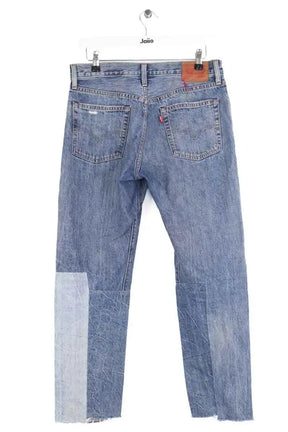 Jean droit Levi's 501 Bleu en Coton
