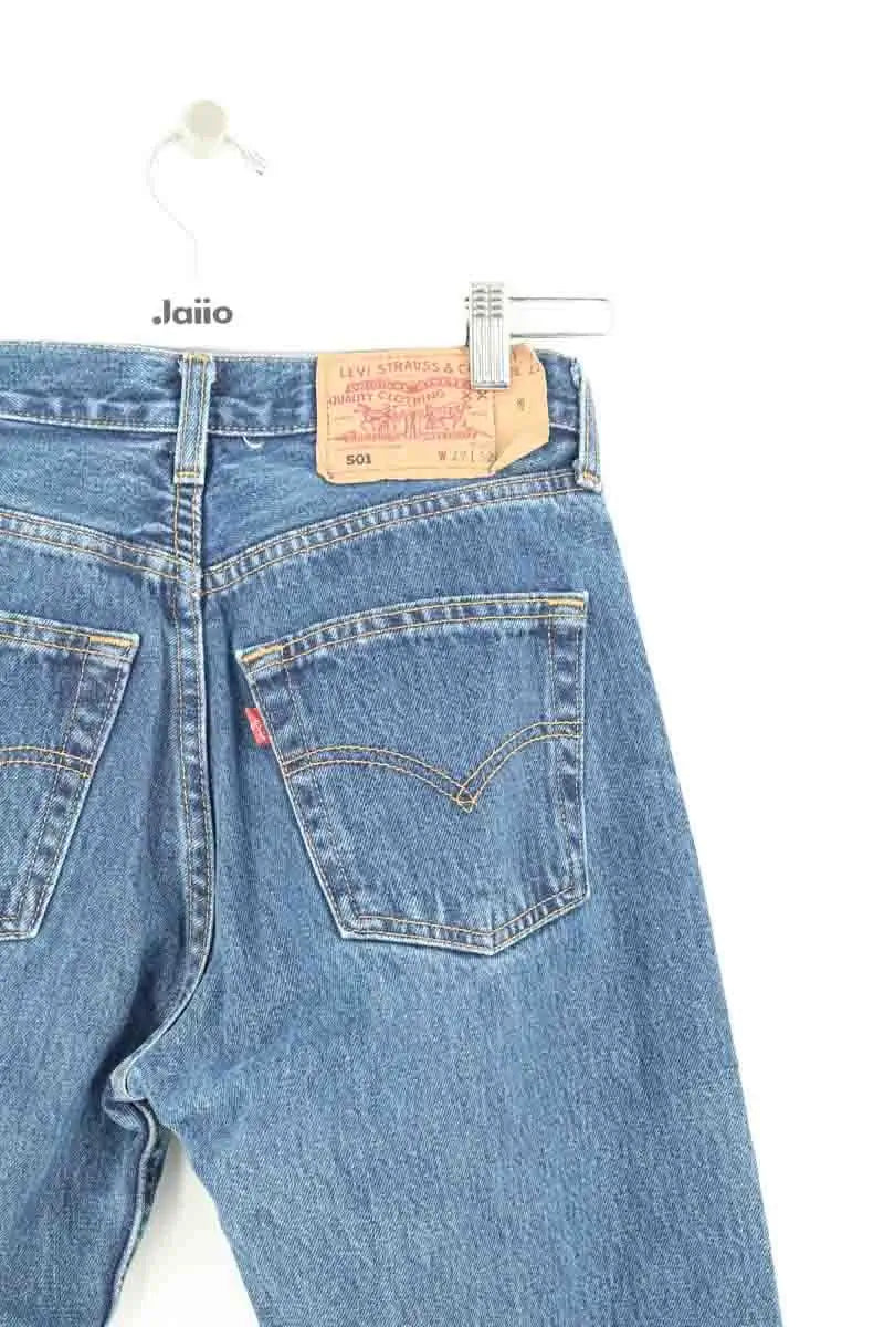 Jean droit Levi's 501 Bleu en Coton