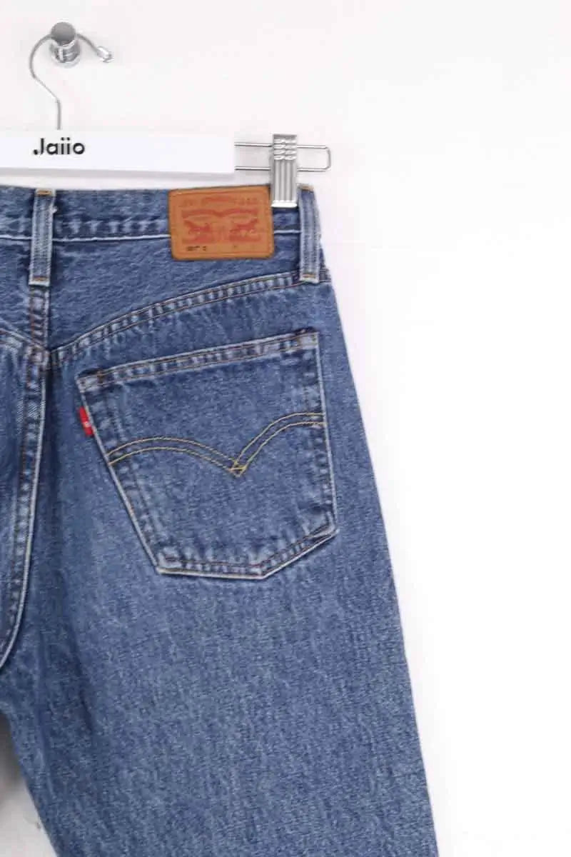 Jean droit Levi's 501 Bleu en Coton