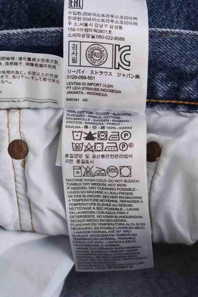 Jean droit Levi's 501 Bleu en Coton