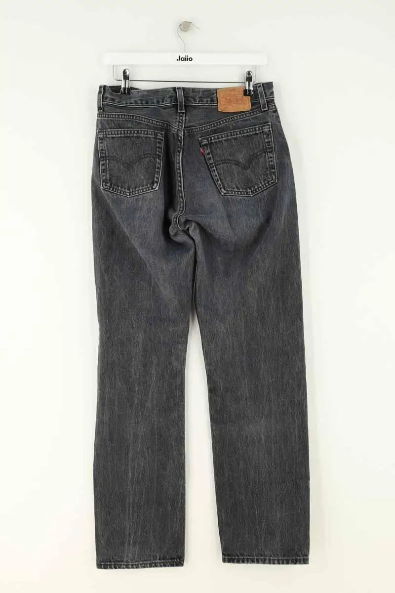Jean droit Levi's 501 Gris en Coton