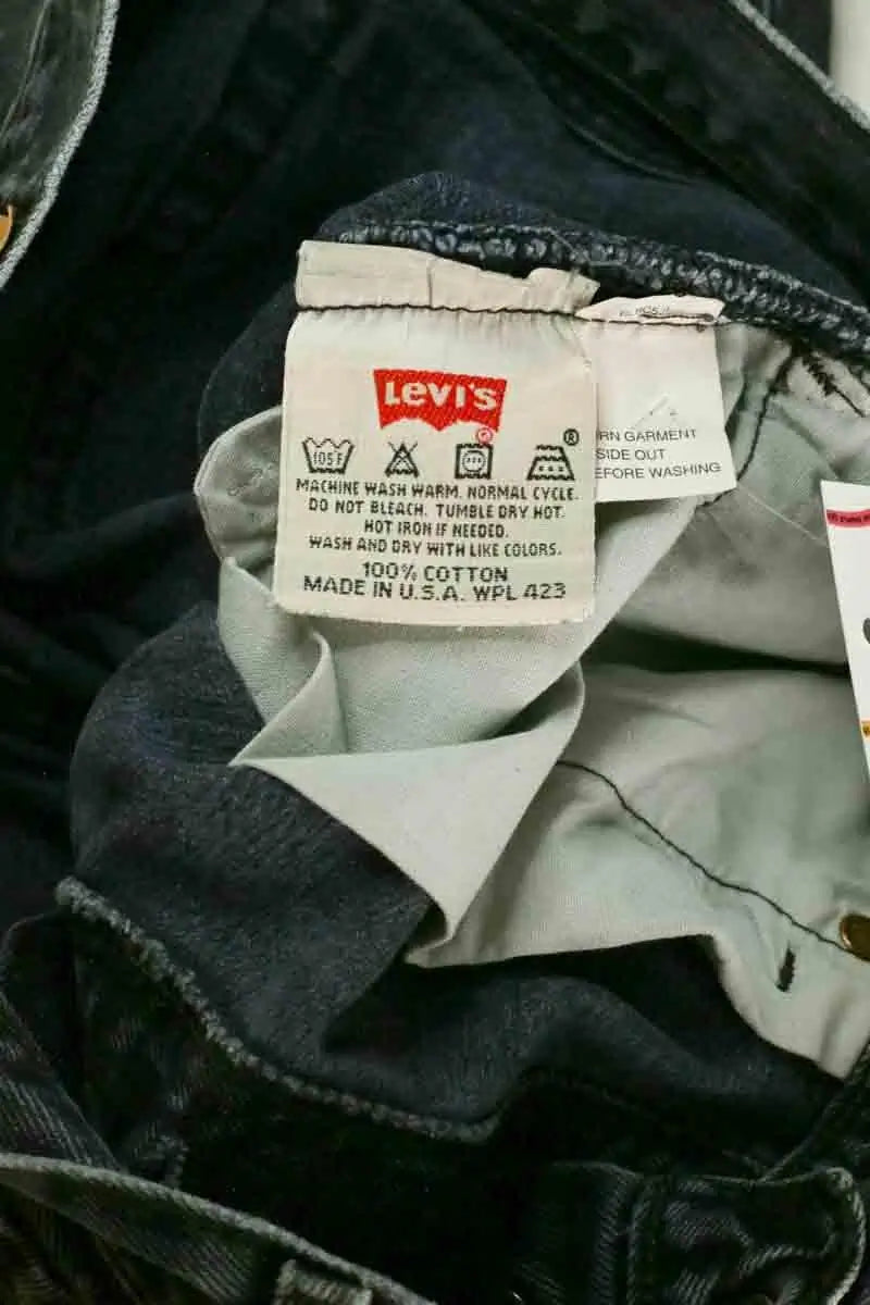 Jean droit Levi's 501 Gris en Coton