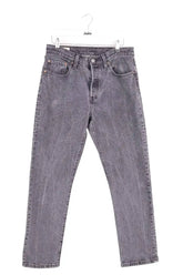 Jean droit Levi's 501 Gris en Coton, taille XS - Seconde Main