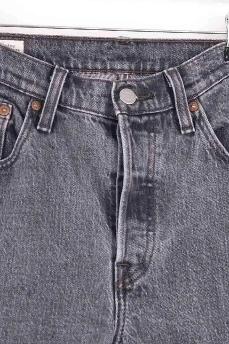 Jean droit Levi's 501 Gris en Coton