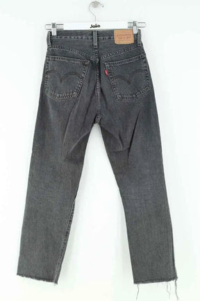 Jean droit Levi's 501 Gris en Coton