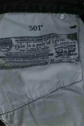 Jean droit Levi's 501 Gris en Coton
