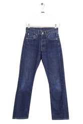 Jean droit Levi's 501 Marine en Coton, taille XS - Seconde Main