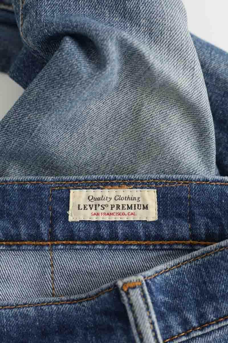 Jean droit Levi's 512 Bleu en Coton