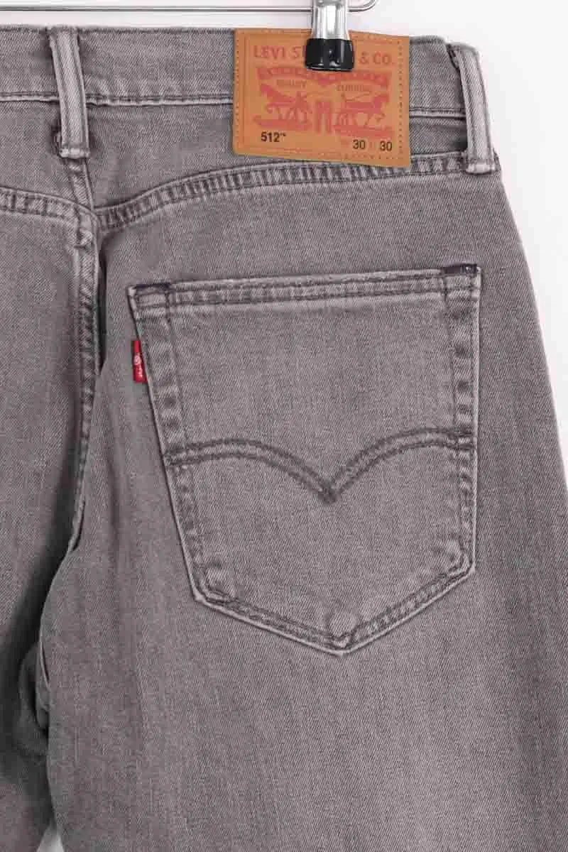 Jean droit Levi's 512 Gris en Coton
