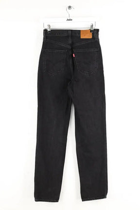Jean droit Levi's 70s high slim straight Noir en Coton