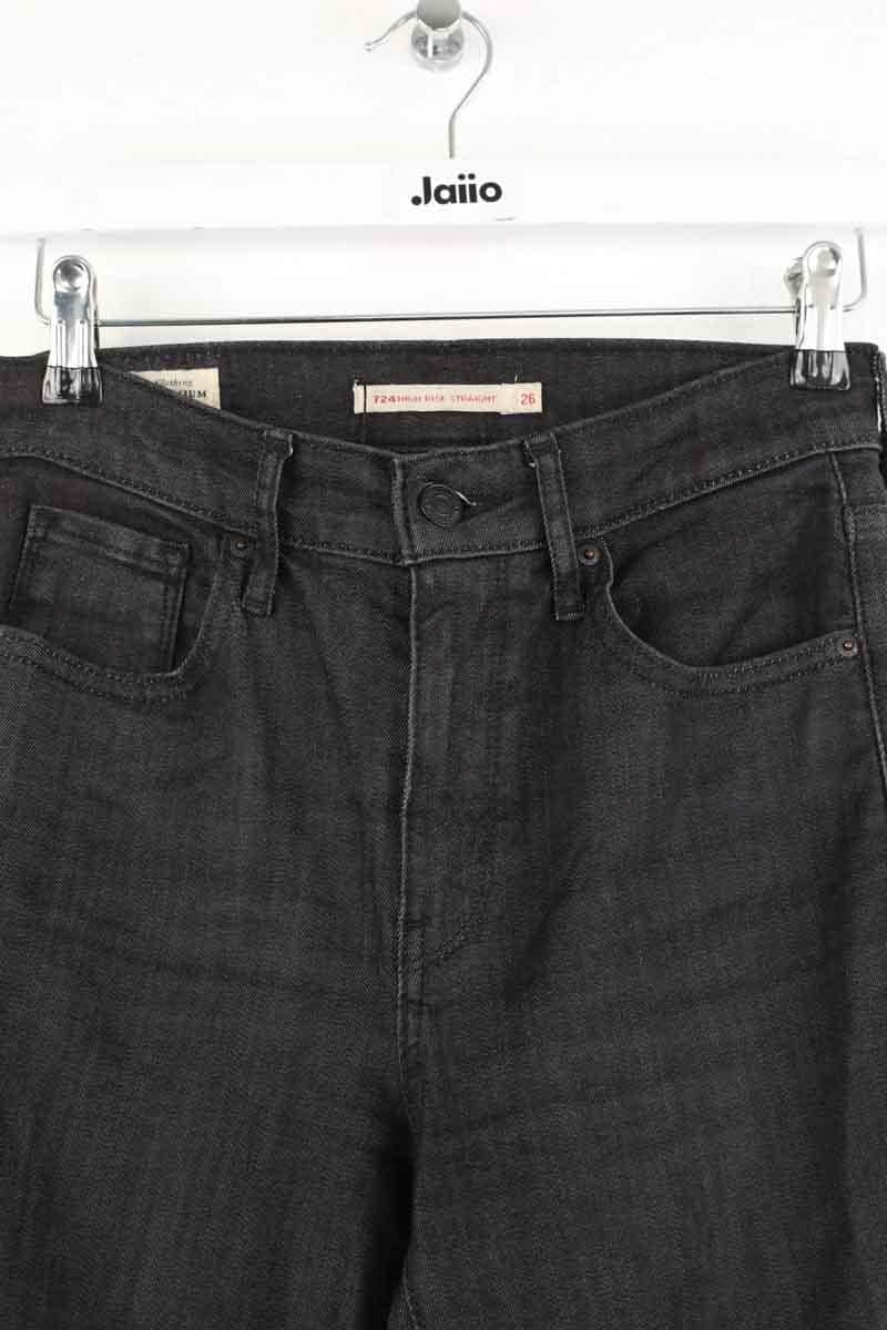 Jean droit Levi's 724 Anthracite en Coton