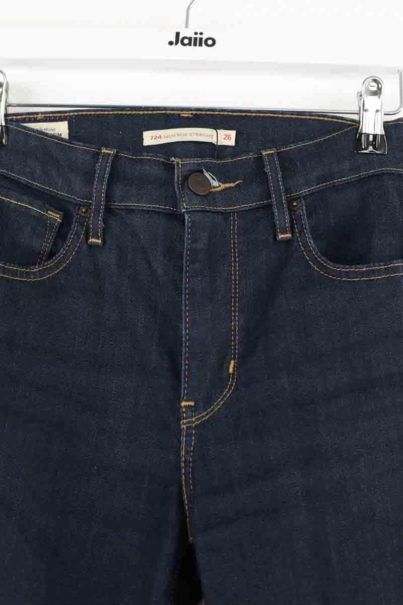 Jean droit Levi's 724 Marine en Coton