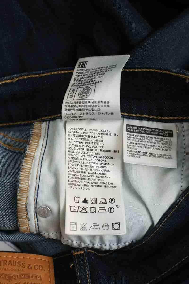 Jean droit Levi's 724 Marine en Coton