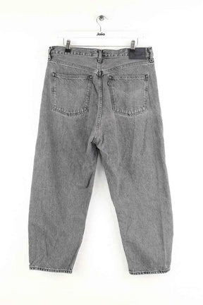 Jean droit Levi's Barrel Gris en Coton