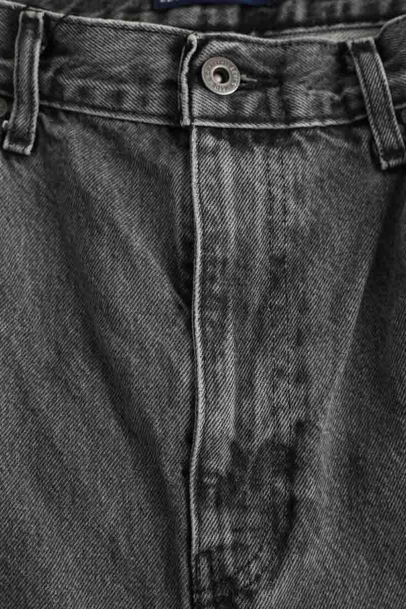 Jean droit Levi's Barrel Gris en Coton