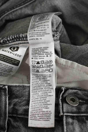 Jean droit Levi's Barrel Gris en Coton