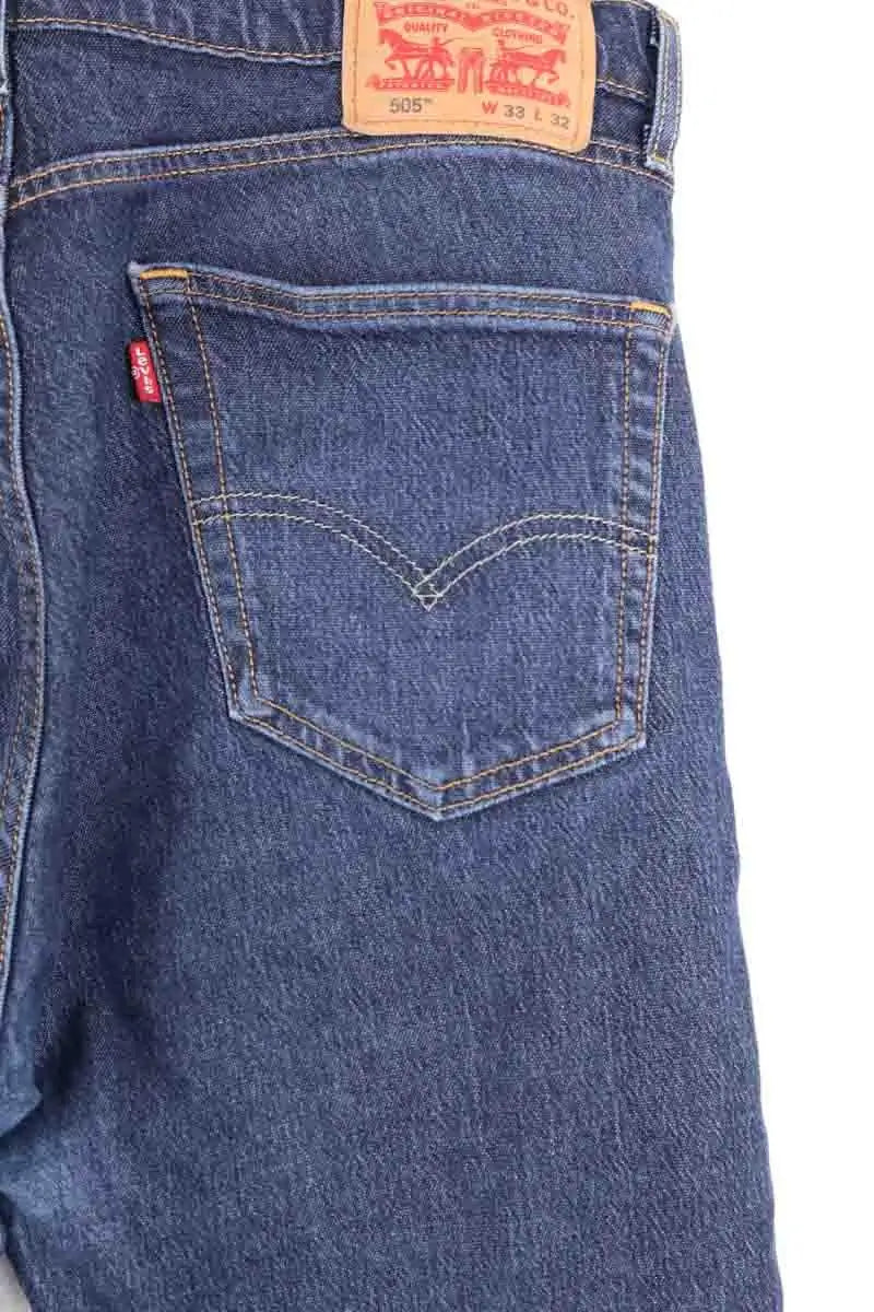 Jean droit Levi's Bleu en Coton