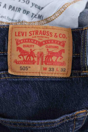 Jean droit Levi's Bleu en Coton